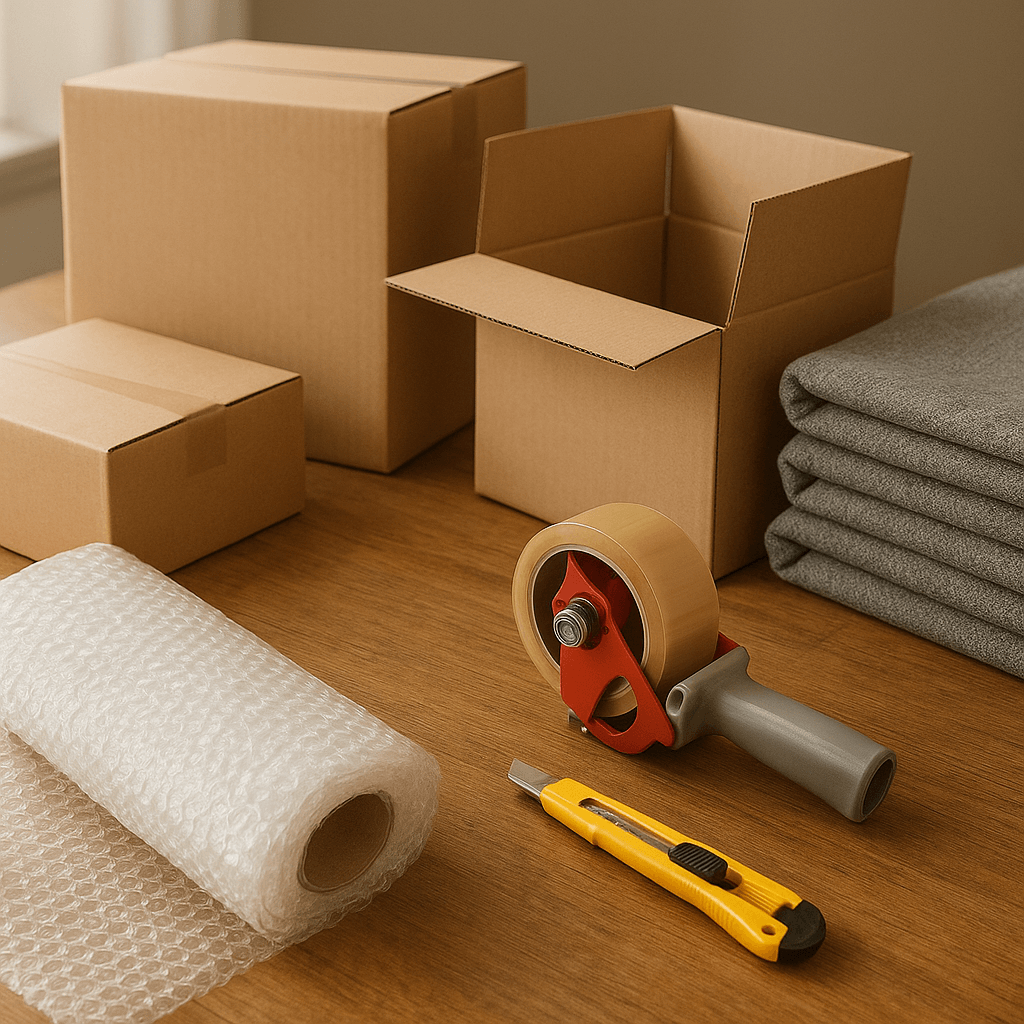 Verpackungsmaterial für Umzug und Einlagerung